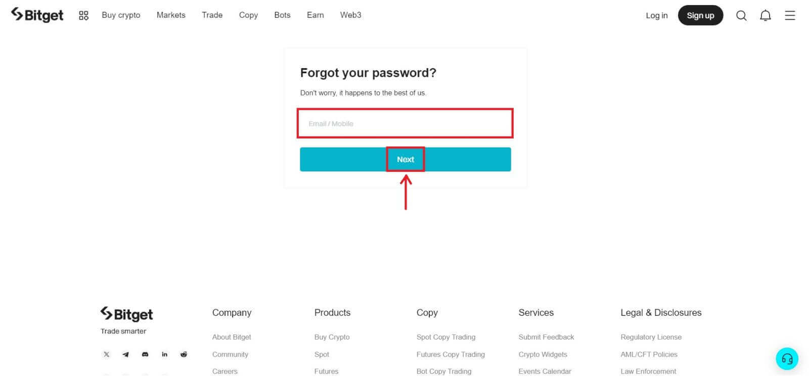 Giunsa ang Pag-login sa Bitget Giunsa ang Pag-login sa Bitget
