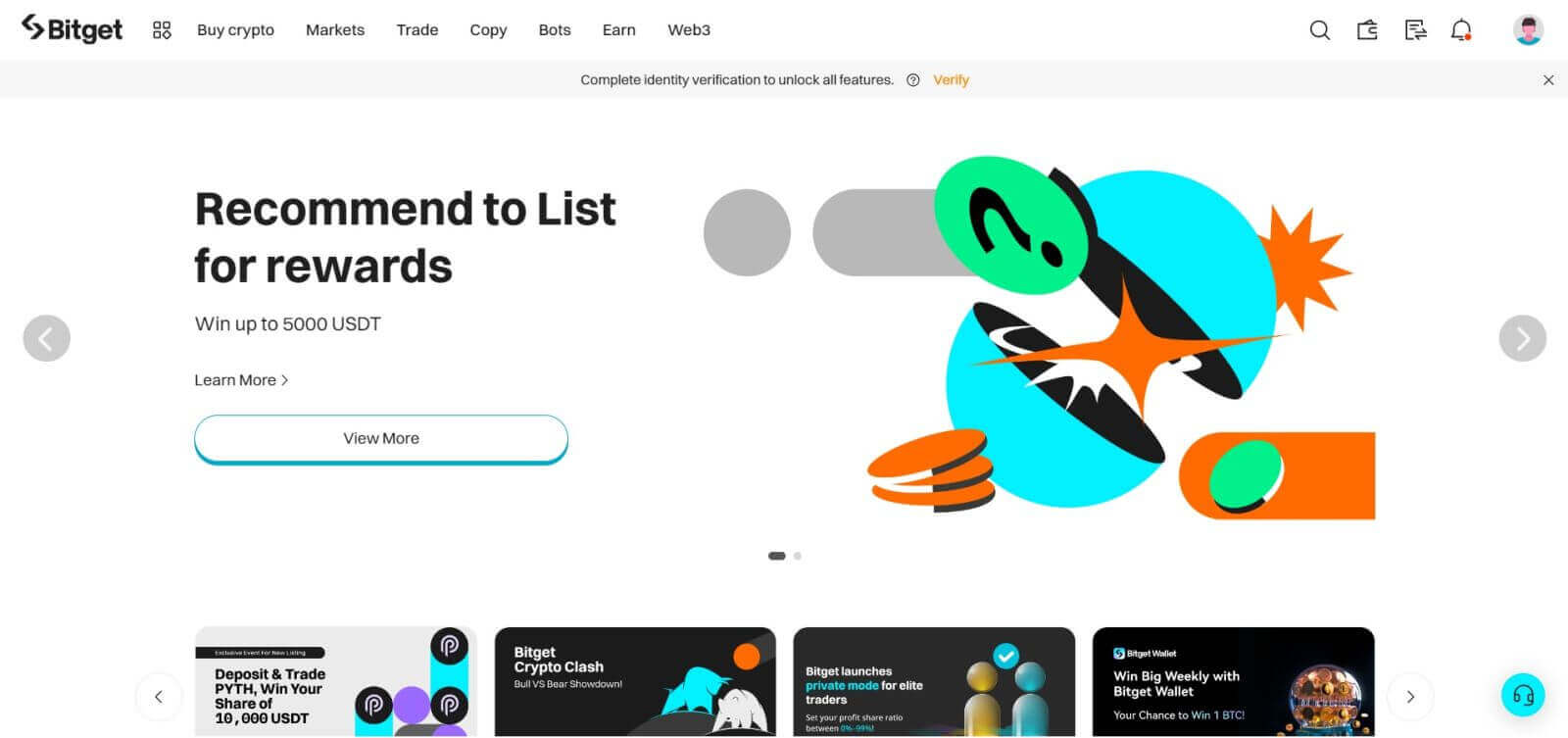 Come aprire un account e accedere a Bitget Come aprire un account e accedere a Bitget