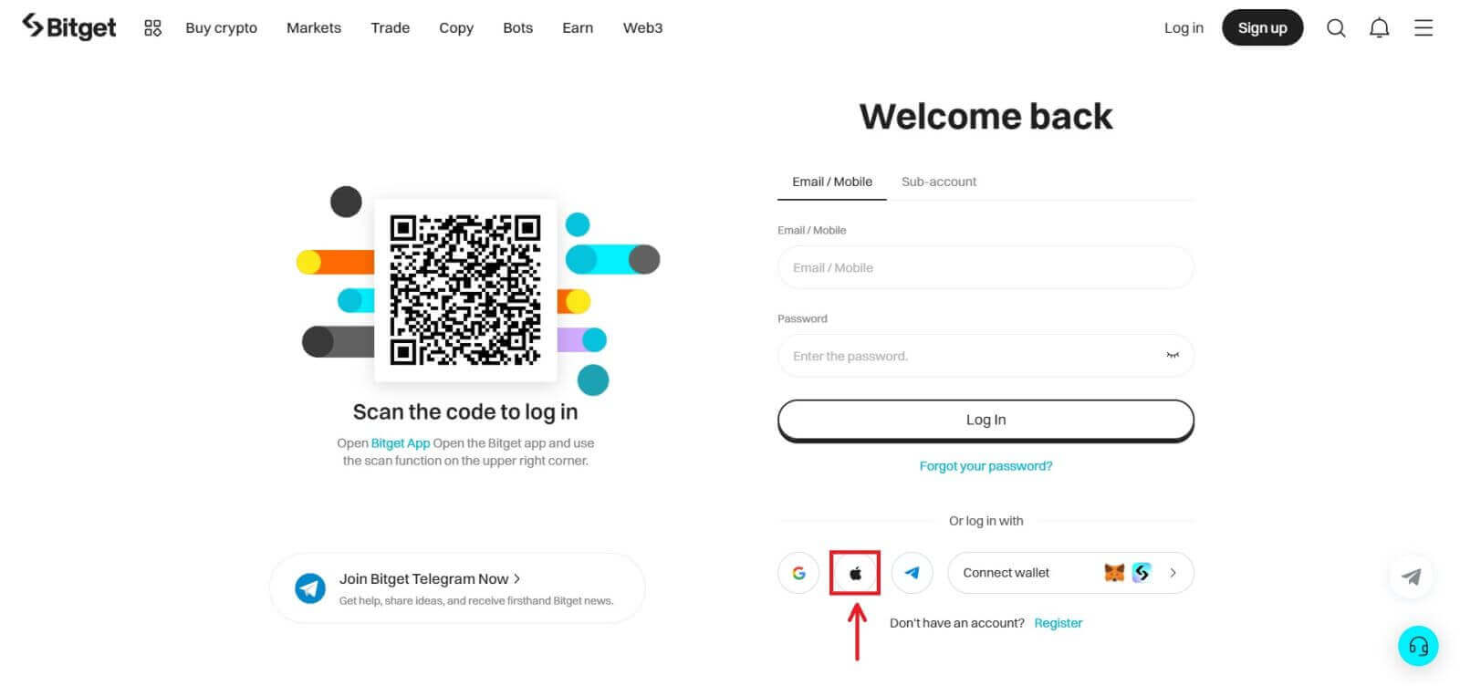 Come aprire un account e accedere a Bitget Come aprire un account e accedere a Bitget