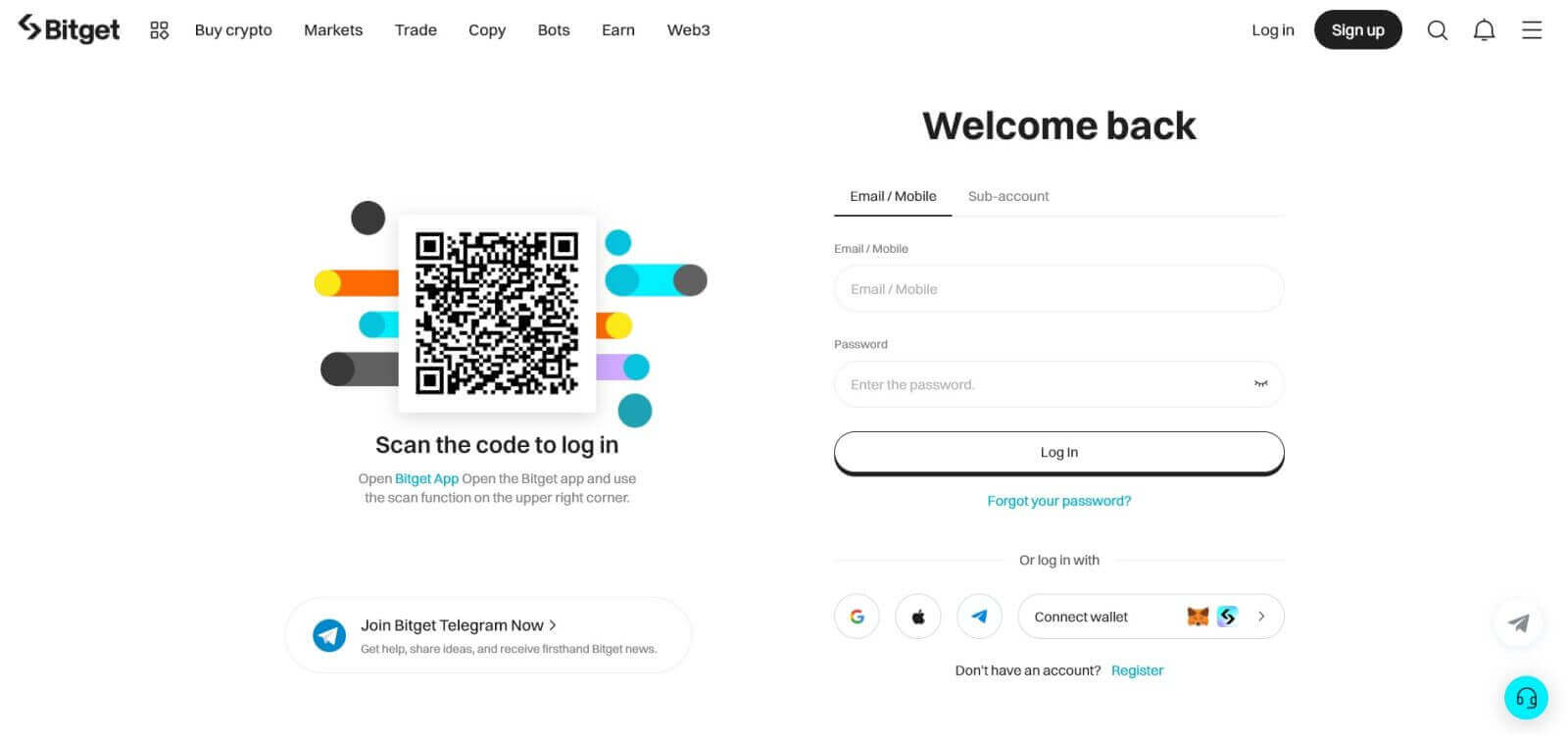 Come aprire un account e accedere a Bitget Come aprire un account e accedere a Bitget