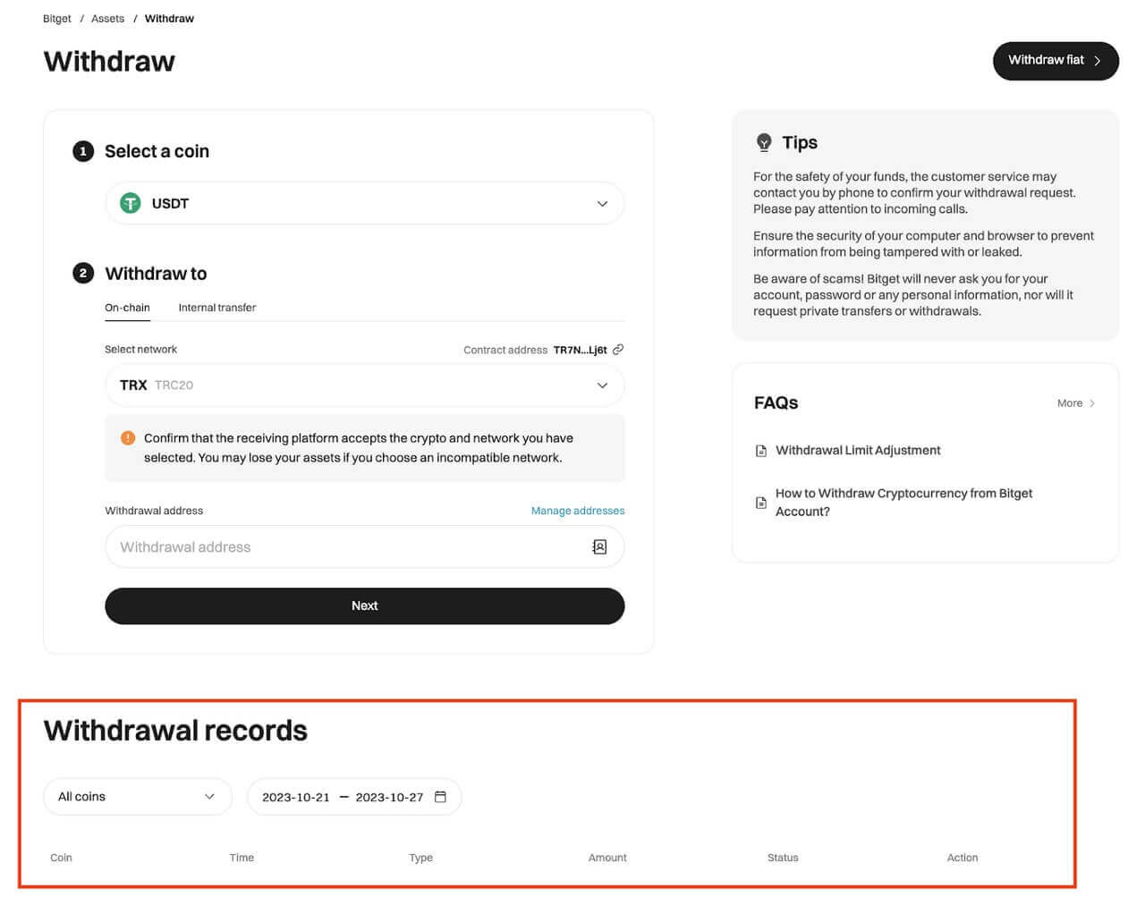 Bitgetから口座を開設して出金する方法 Bitgetから口座を開設して出金する方法