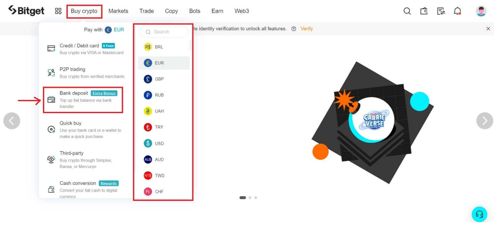 Bitgetから口座を開設して出金する方法 Bitgetから口座を開設して出金する方法